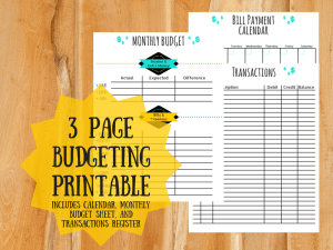 budgeting printables