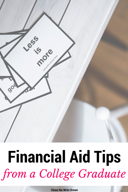 Financial Aid Tips from a College Graduate - All college students should read this and understand how to use their financial aid wisely. This graduate gives firsthand experience about how to manage student loans, ways to save money, what award letters mean, and more. Great info for parents of graduating high school seniors as well.