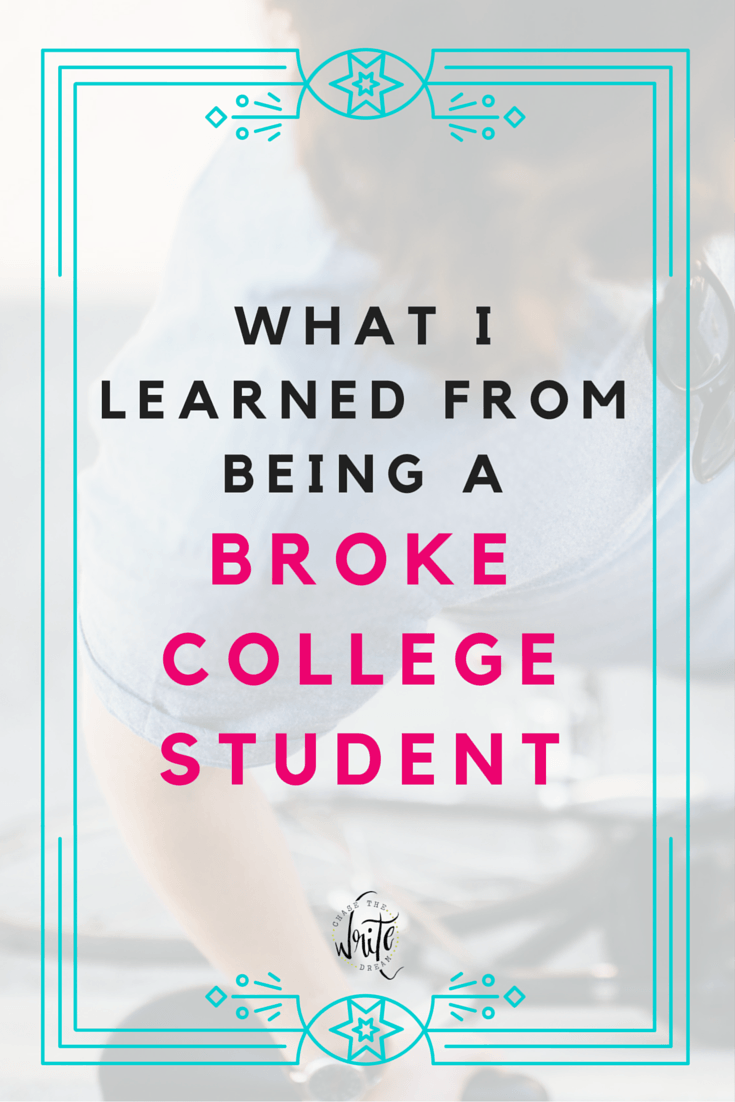 What I Learned From Being a Broke College Student | Even if you aren't making a lot of money as a student, there are still plenty of life lessons you can learn along the way, such as budgeting and investing in things that matter. Every college student should read this!