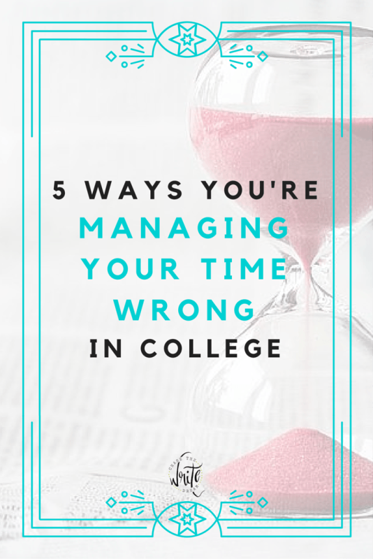 5 Ways You're Managing Your Time Wrong in College | Students often struggle to grasp time management, especially when it comes to getting assignments done and studying for tests. You may be surprised by some of the things on this list - are you committing any of these college student no-nos? Click to find out!