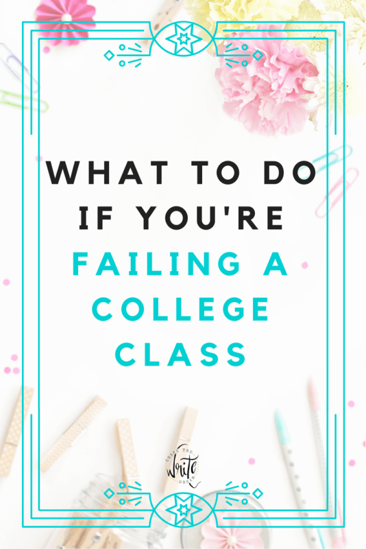 What to Do If You're Failing a College Class | Your approach hasn't been working. Let's talk about changing your study habits, managing your time better, and asking the right questions so that you can get better grades in class. This is great advice for college students. Click to learn more!