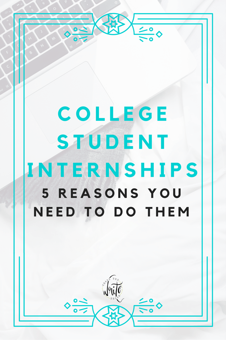 College Student Internships: 5 Reasons You Need to Do Them | College is more than just getting an education. Gaining valuable work experience is an important resume builder as well. Check out my reasons for why you need internships and how to get started!