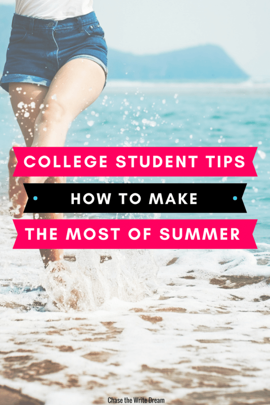 College student tips and ideas for a productive summer break. Build your job skills, learn about a career, enjoy your relationships, and more with these thought starters. #college #summer 