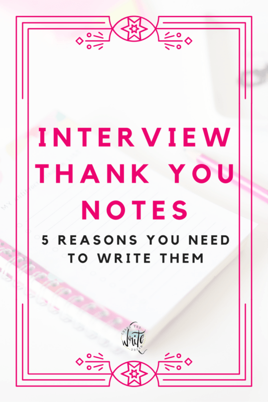 5 Reasons You Should Write a Thank You Note After an Interview - Chase ...
