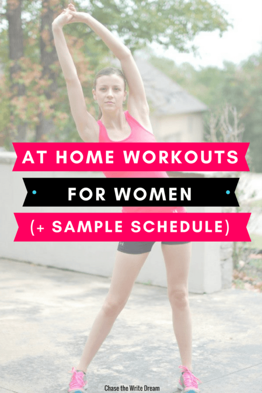 Your free workout plan begins here! Find your fitness motivation at home and exercise for free with these videos. Build muscle, lose weight, and feel good. I've also included a sample workout schedule to help you get started! #fitness