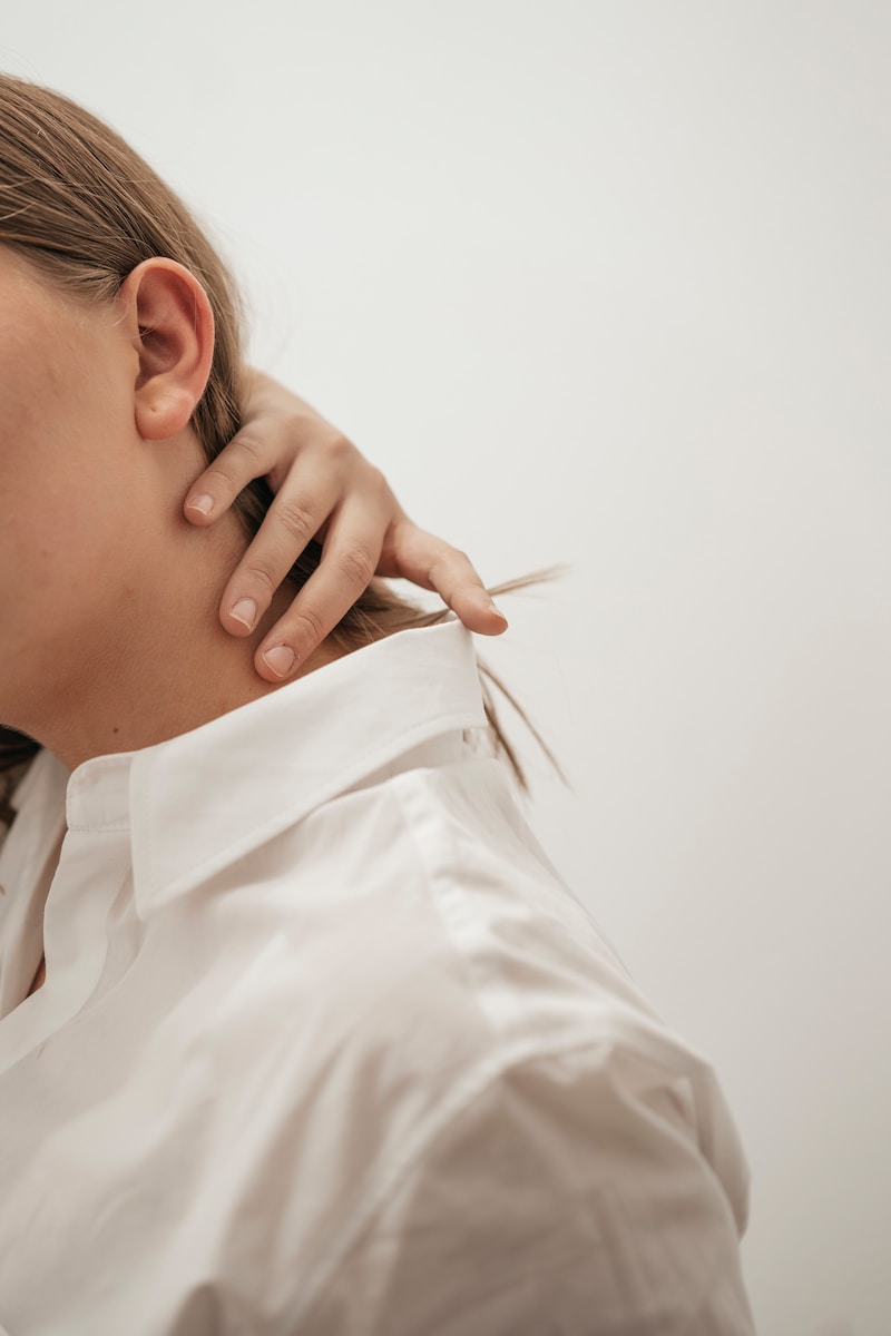 woman in white dress shirt