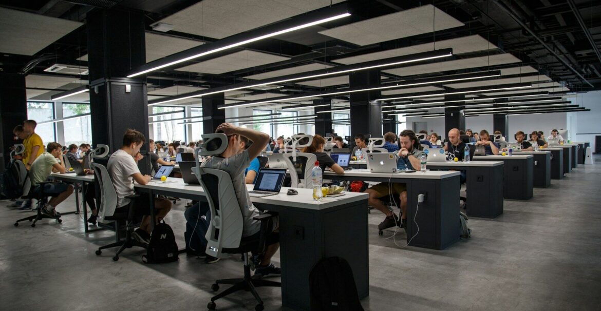 people doing office works